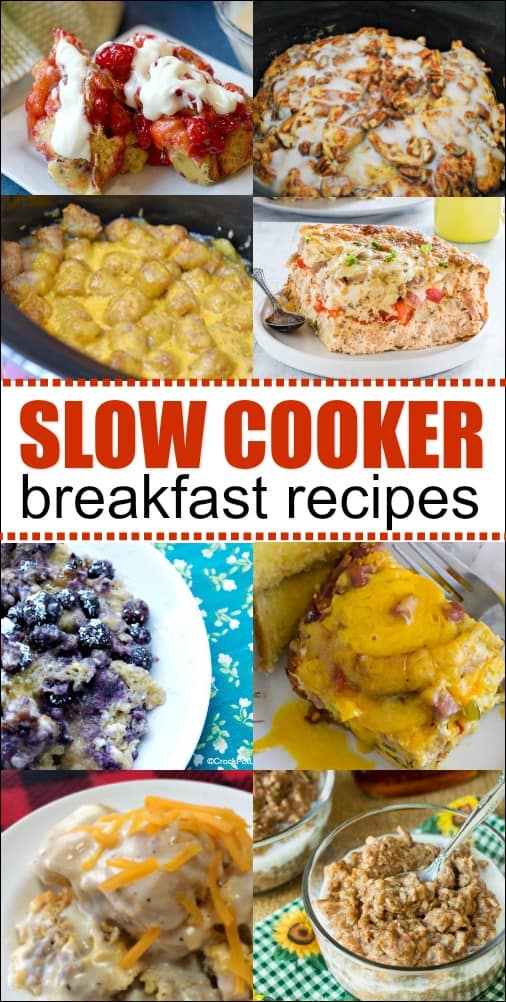 These Slow Cooker Breakfast Recipes are perfect for weekends when you have a little more time. They work for breakfast or brunch and are enough to feed a crowd! 