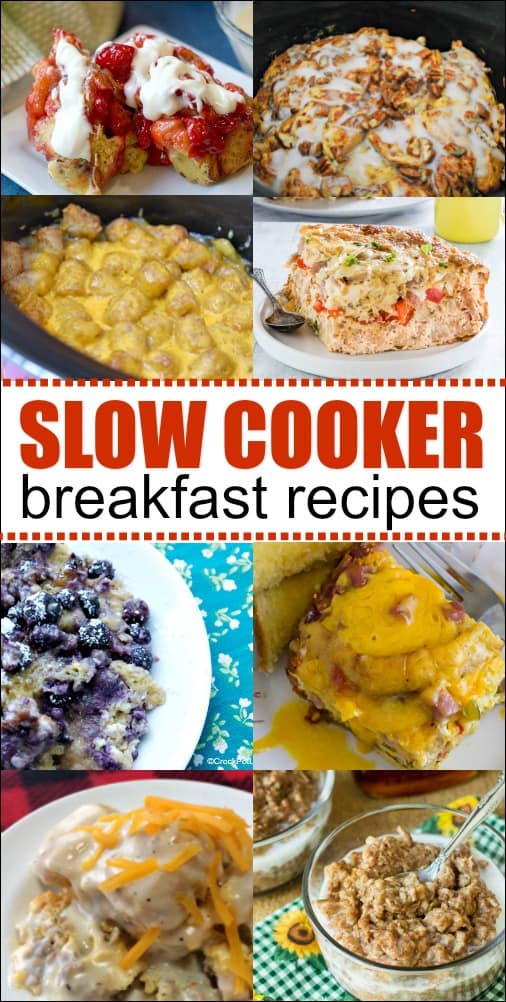 These Slow Cooker Breakfast Recipes are perfect for weekends when you have a little more time. They work for breakfast or brunch and are enough to feed a crowd!