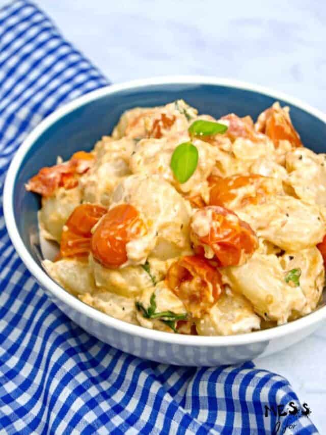 Gnocchi with Tomatoes in a Cream Sauce