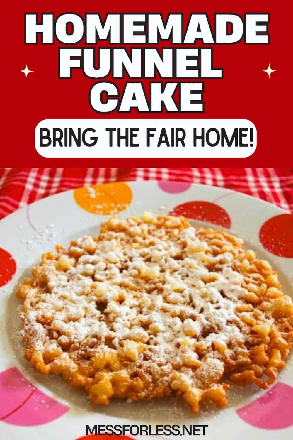 funnel cake recipe pin