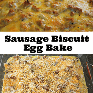 sausage biscuit egg bake