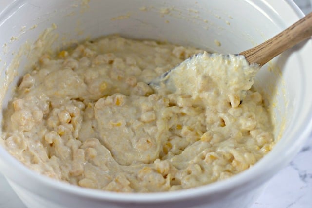 making corn pudding