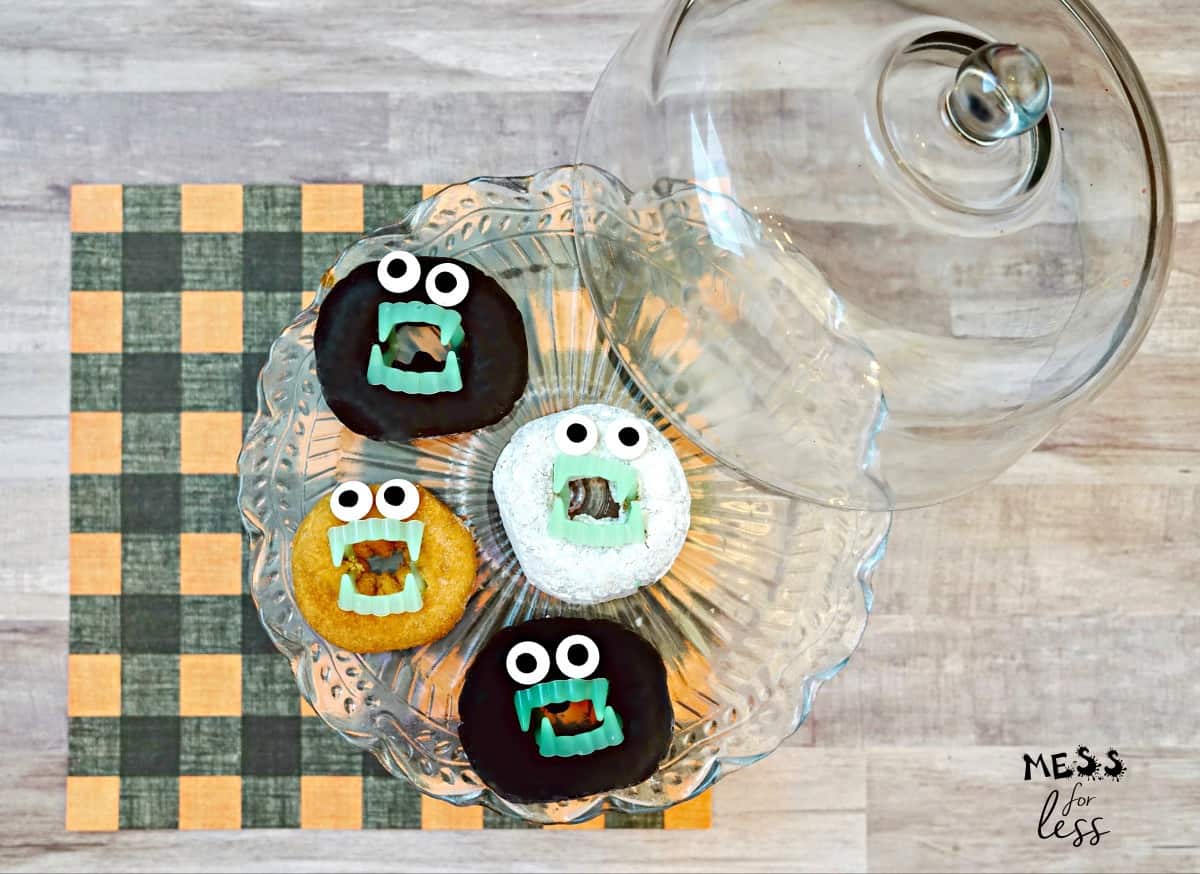 halloween monster donuts