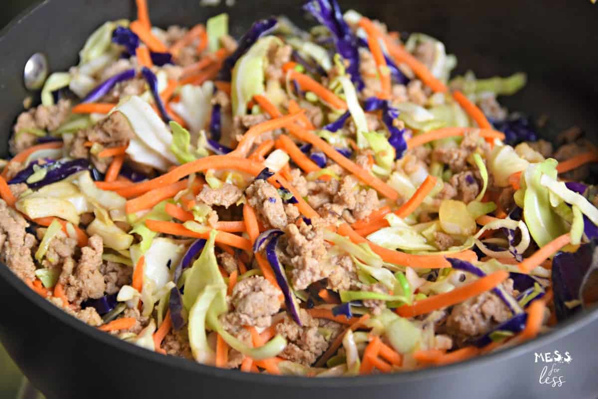weight watchers egg roll in a bowl