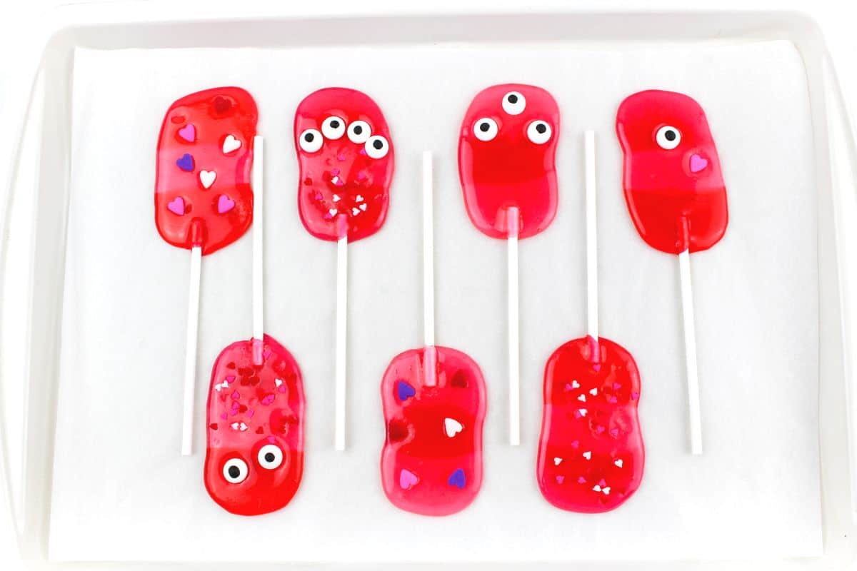 valentines day lollipops