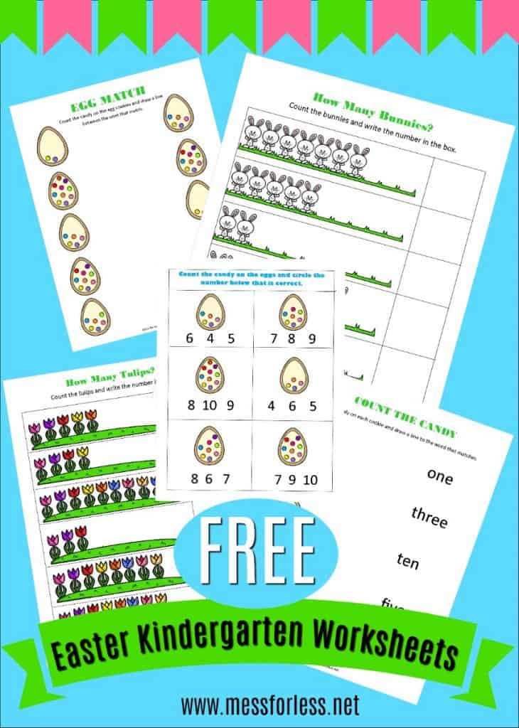 easter kindergarten worksheets