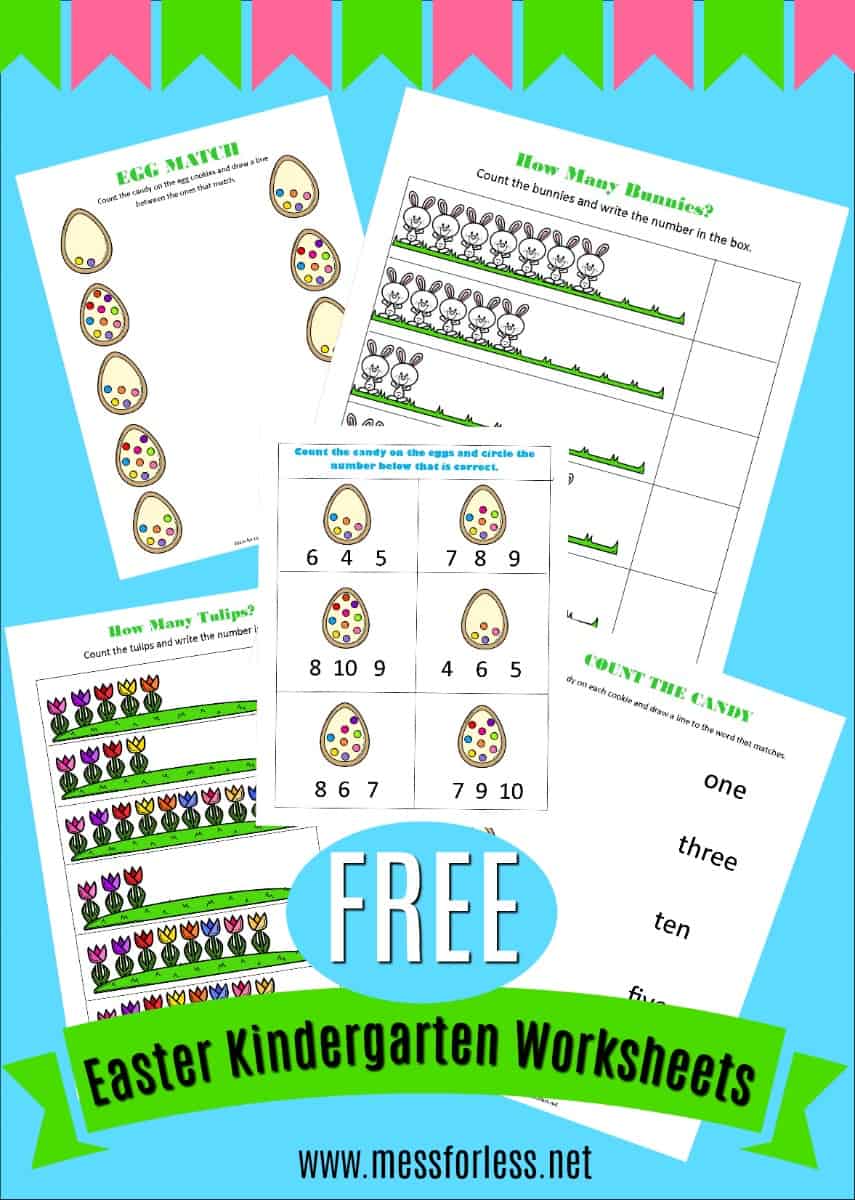 Free Easter Worksheets for Kindergarten