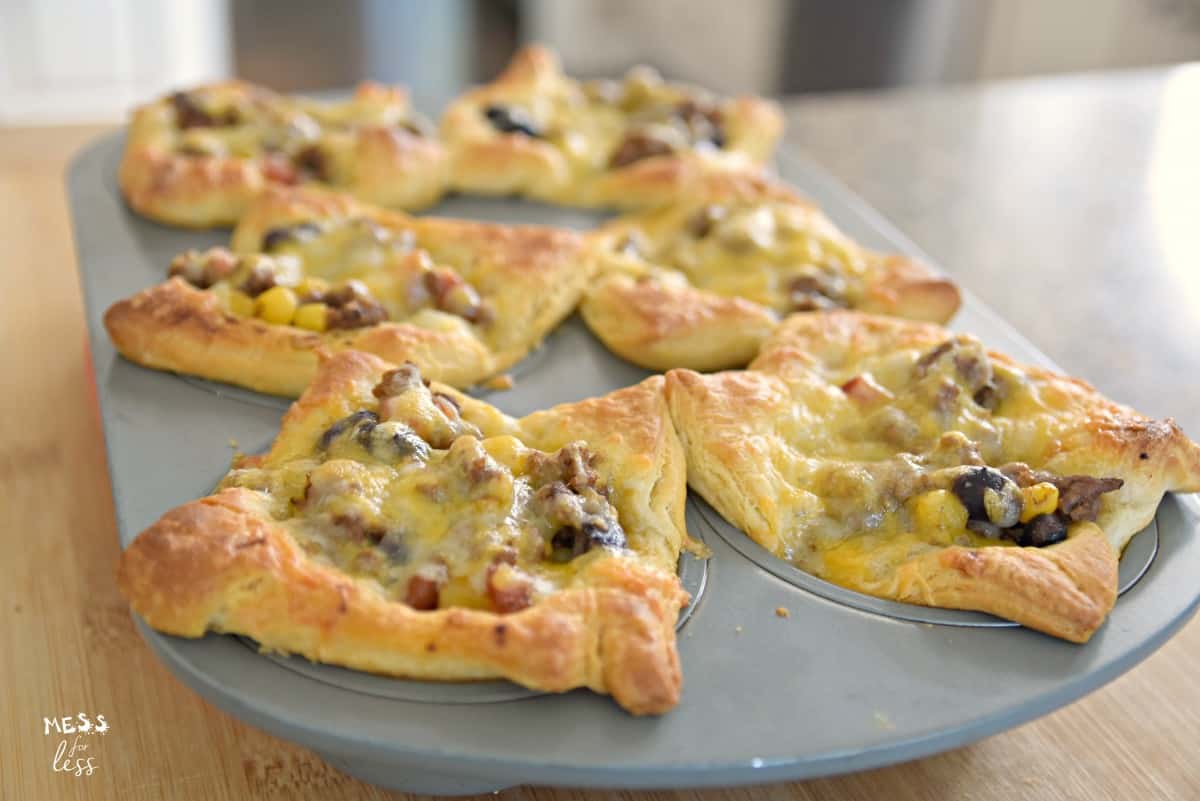 cheesy beef taco crescent cups 23