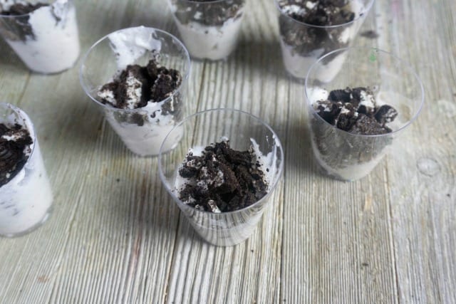 oreo cookies with pudding cups