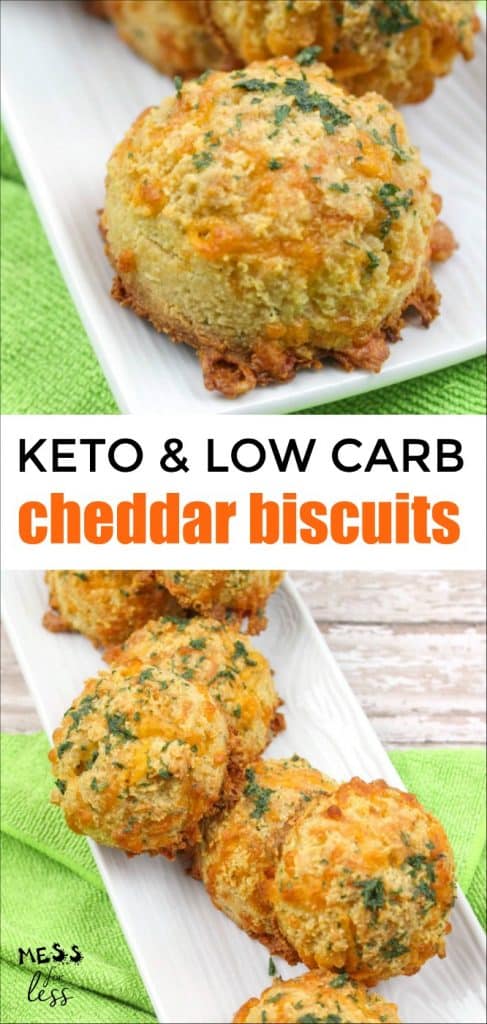 low carb and keto cheddar biscuits