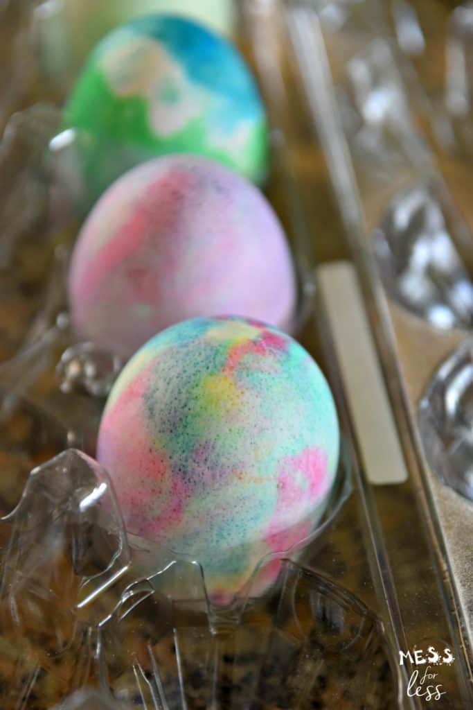 shaving cream easter eggs