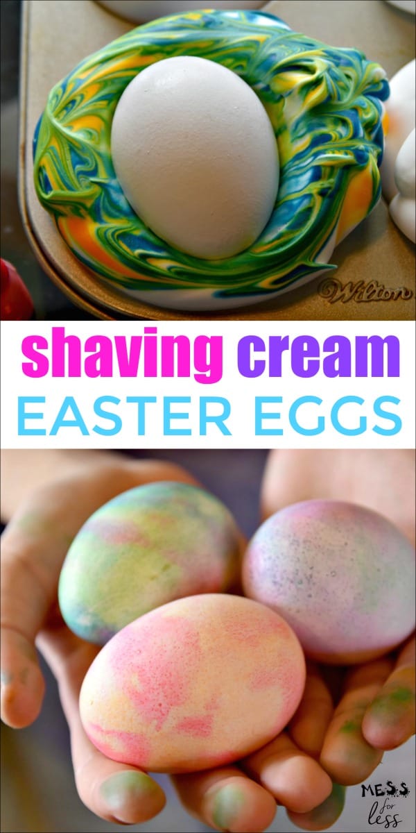 Shaving Cream Easter Eggs