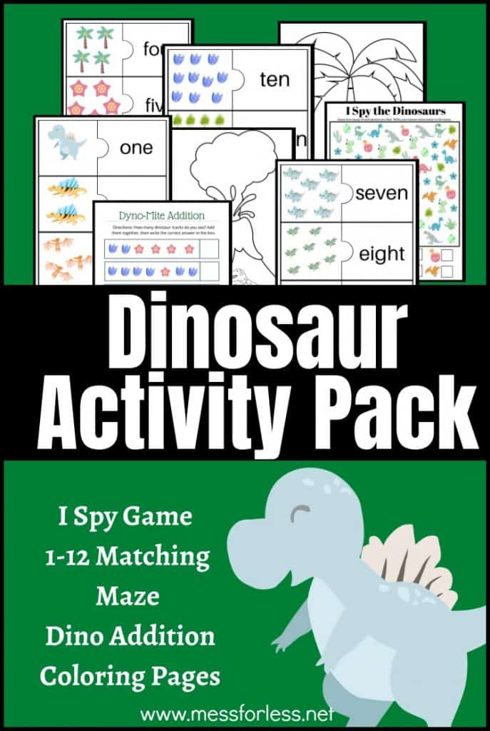 Dinosaur Activity Pack Free Worksheets