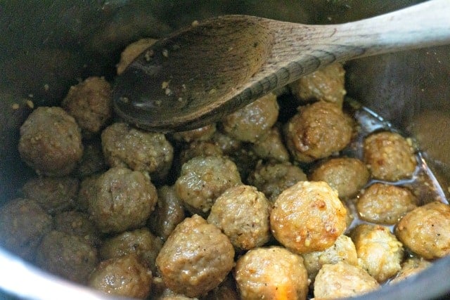 cooking meatballs in an Instant Pot