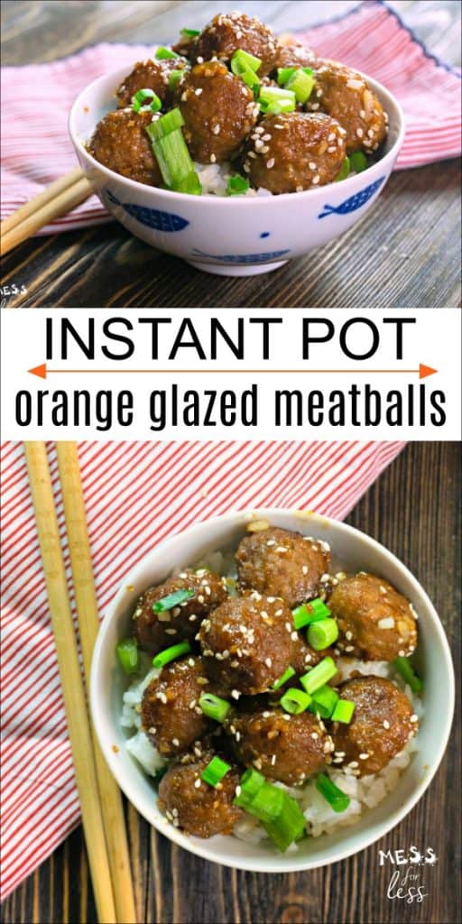 Instant Pot Orange Glazed Meatballs