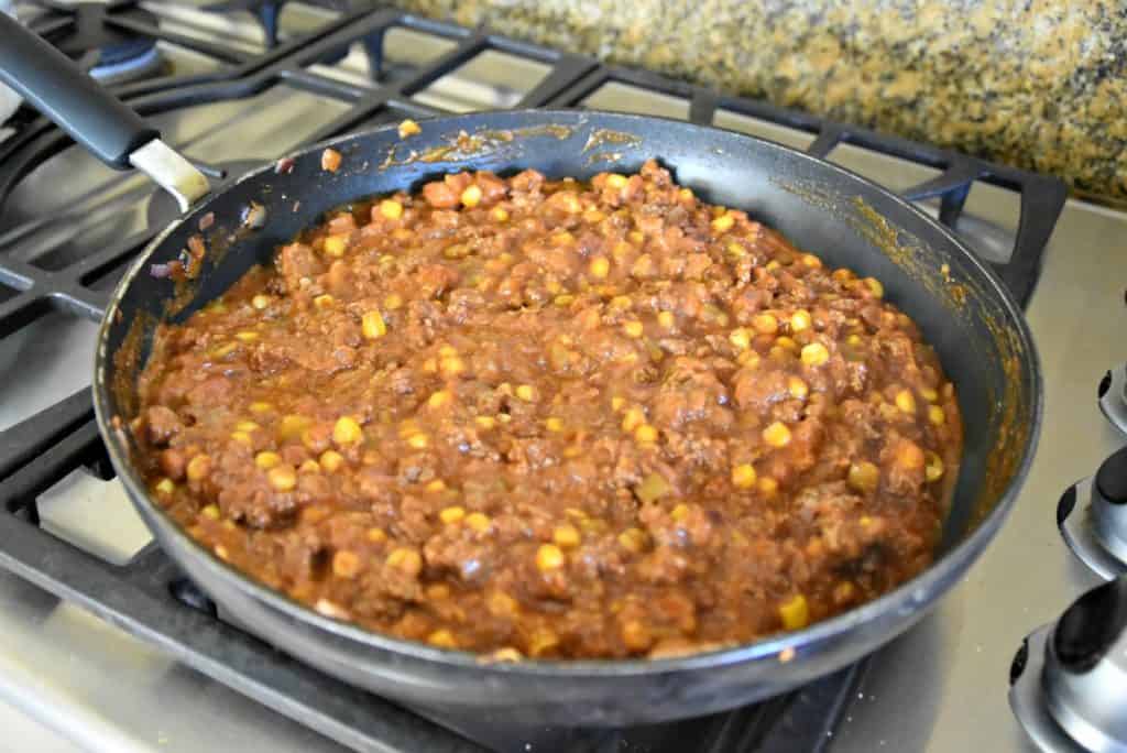 making refried bean dip