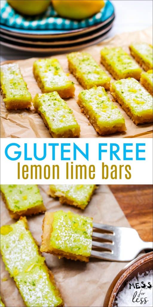 Gluten Free Lemon Lime Bars