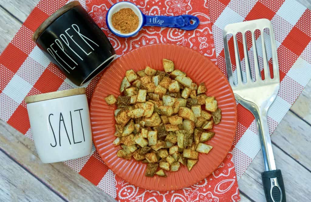 air fryer cajun diced potatoes