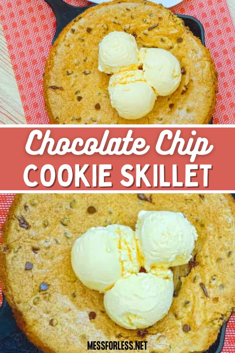 skillet chocolate chip cookie pin