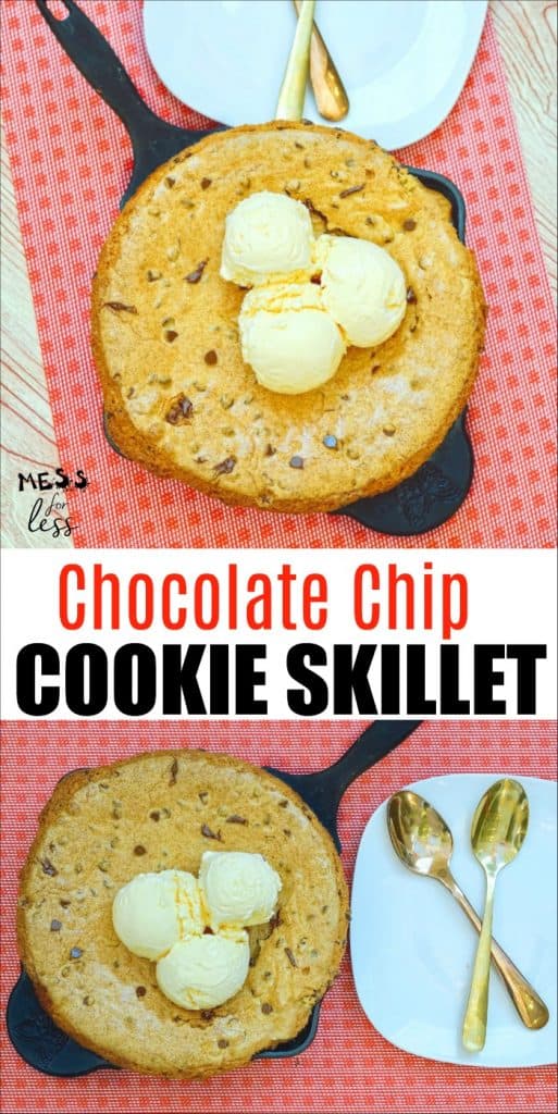 skillet chocolate chip cookie