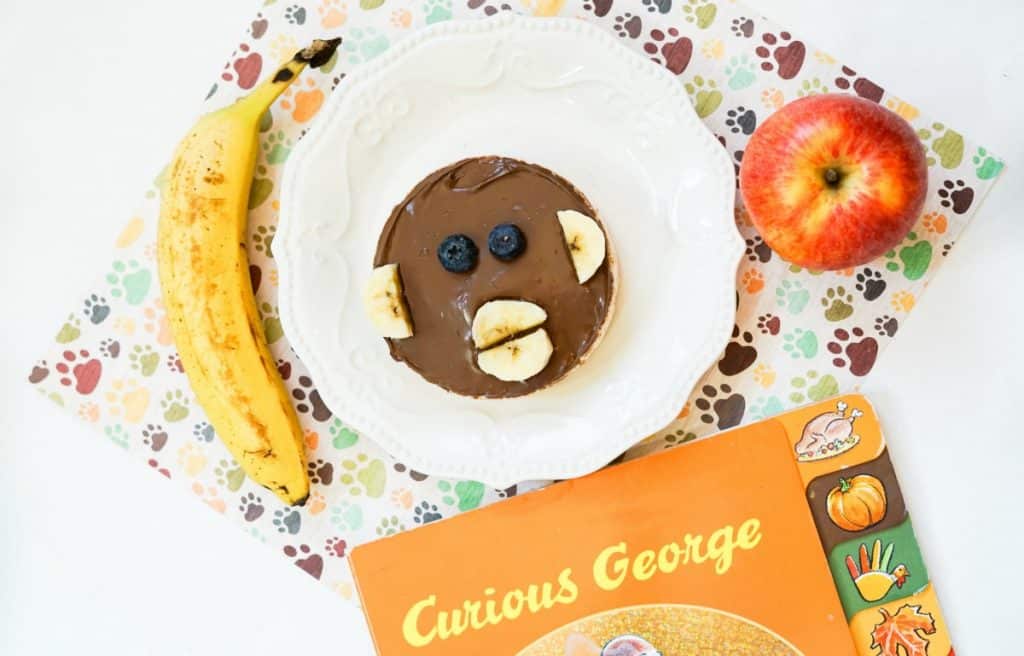 Curious George snack on plate