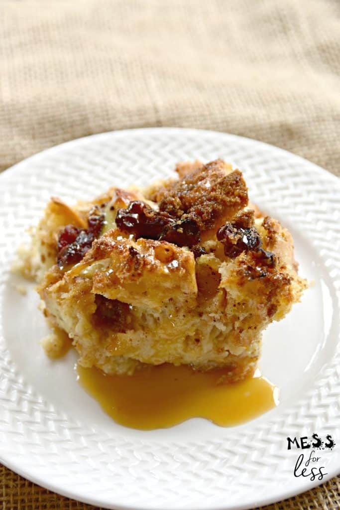 bread pudding with caramel sauce