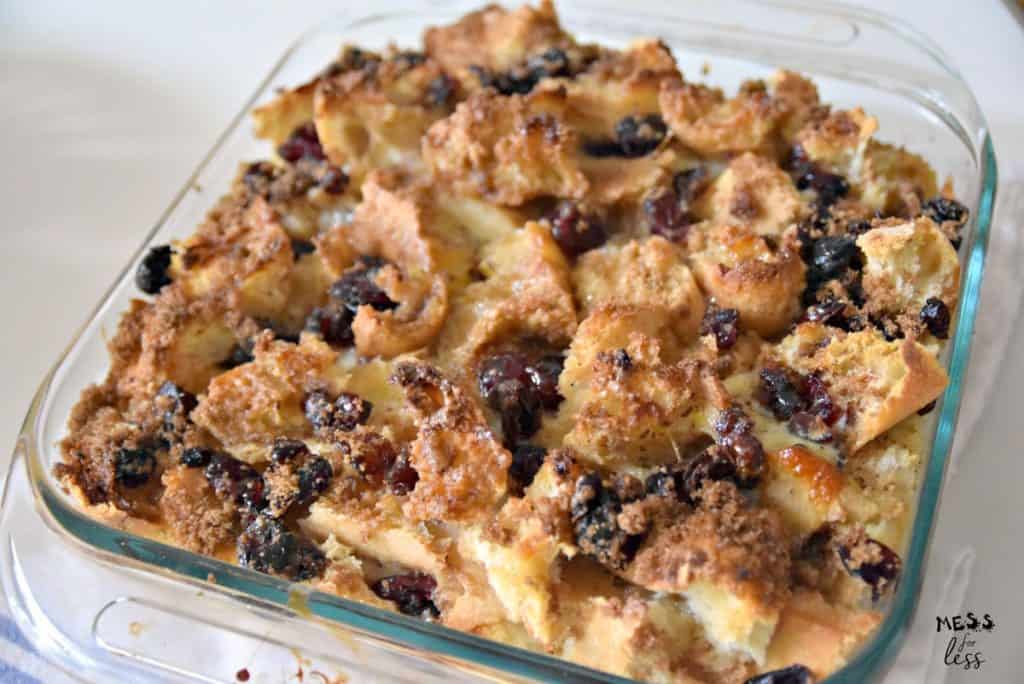 bread pudding with cranberries