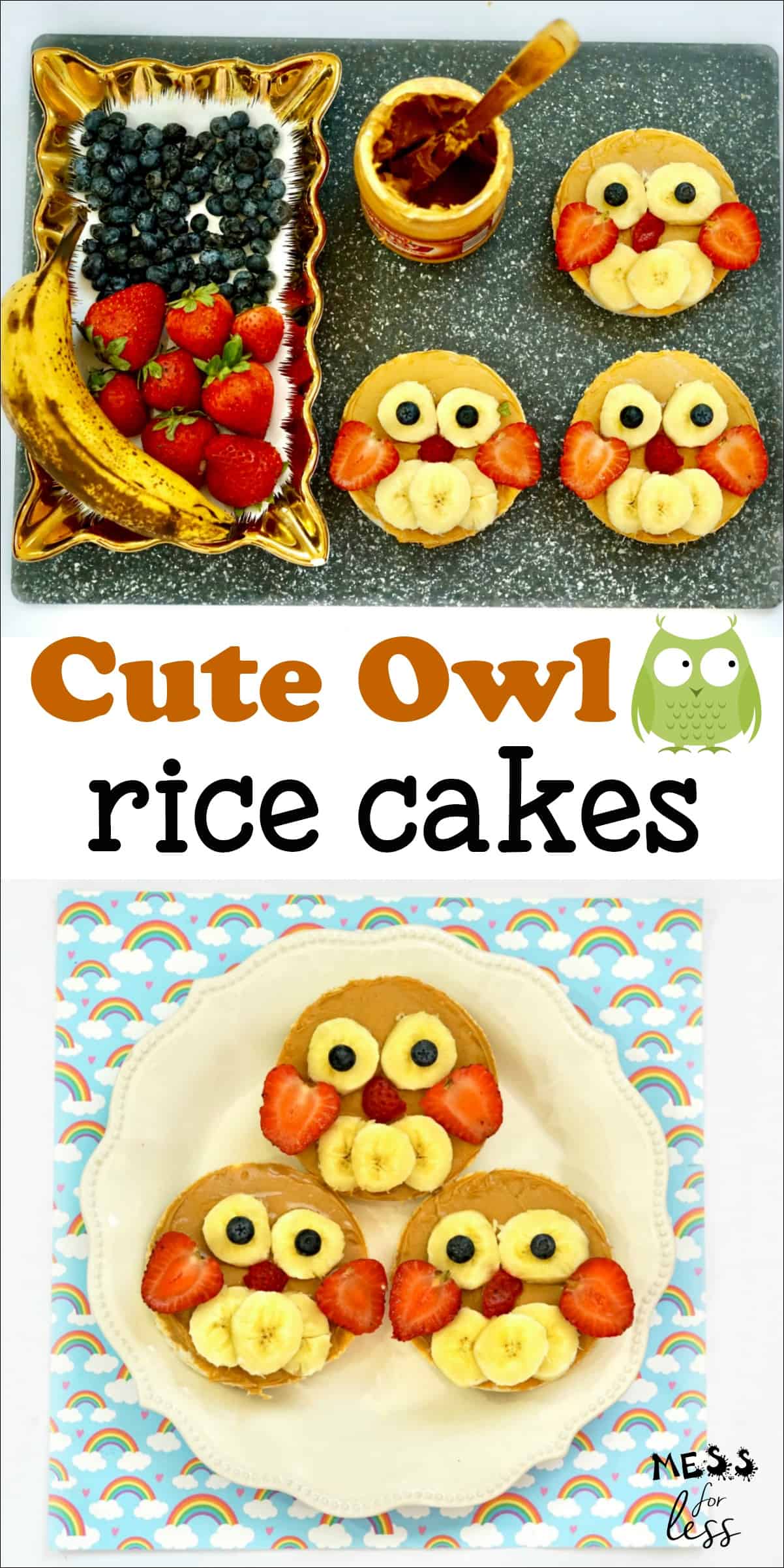 Easy Owl Rice Cakes