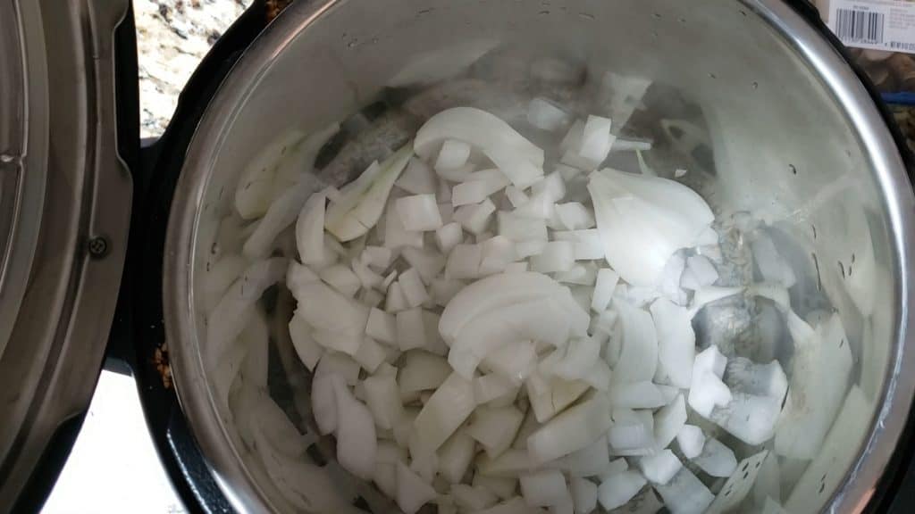 onions in the instant pot