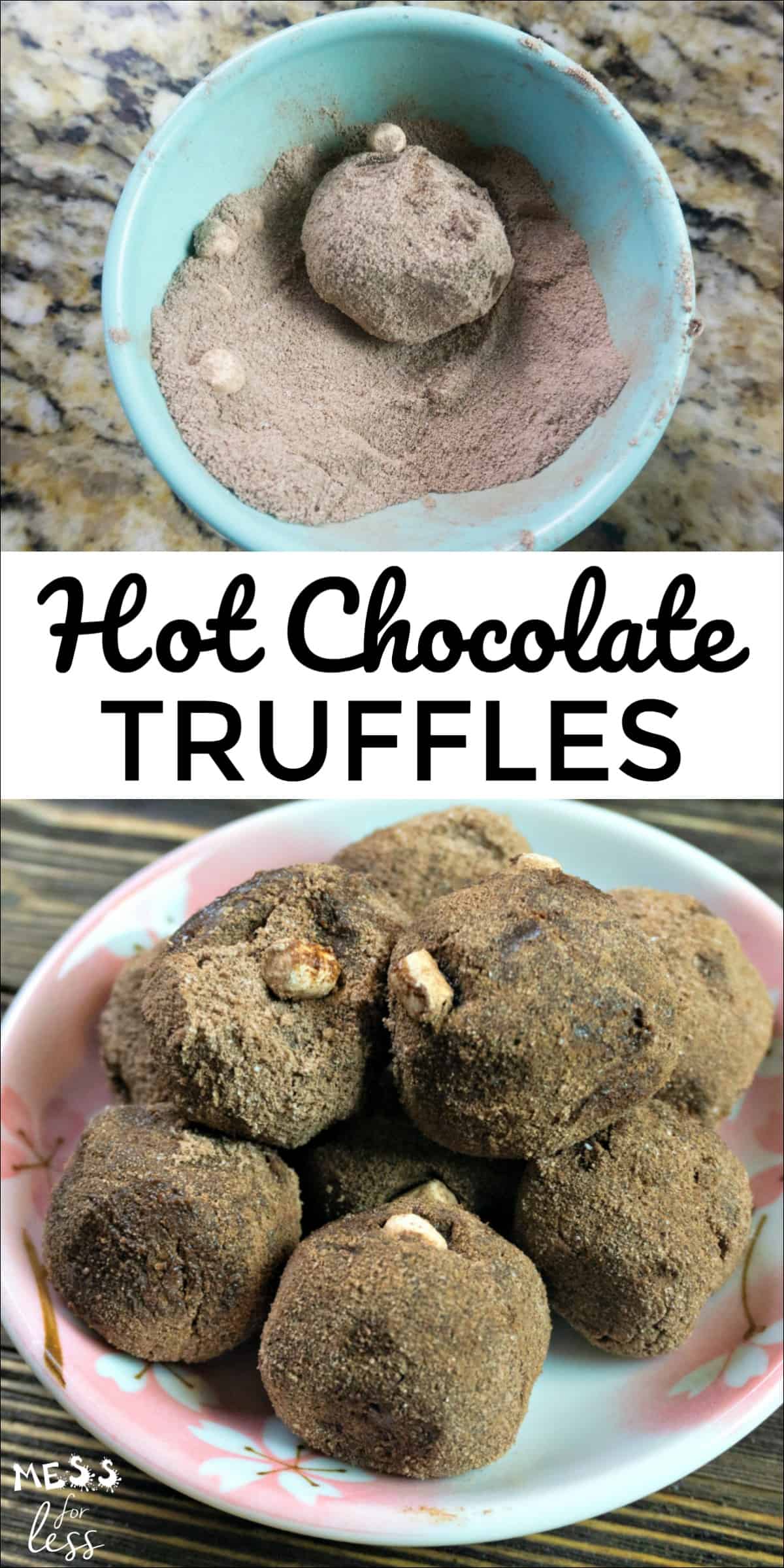 I love the creamy taste of truffles, but I don't want to spend a lot of time making them, so these Easy Hot Chocolate Truffles really hit the spot. These hot cocoa truffles are so creamy and rich, you'll never believe they are made with only 3 ingredients. 