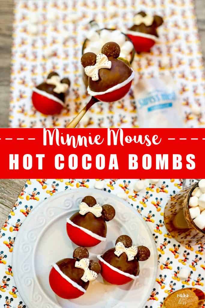 If you are Disney obsessed like me and love a steaming cup of hot chocolate, then you must make these Minnie Mouse Hot Cocoa Bombs. Don't be intimidated, hot chocolate bombs are not as hard to make as they look. This easy tutorial will help you make these adorable hot chocolate bombs. 