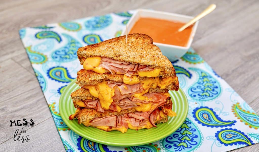 Air Fryer Grilled Ham and Cheese Sandwich