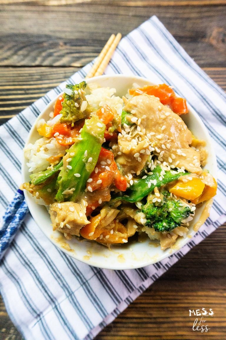 Peanut Butter Chicken in the Instant Pot Mess for Less