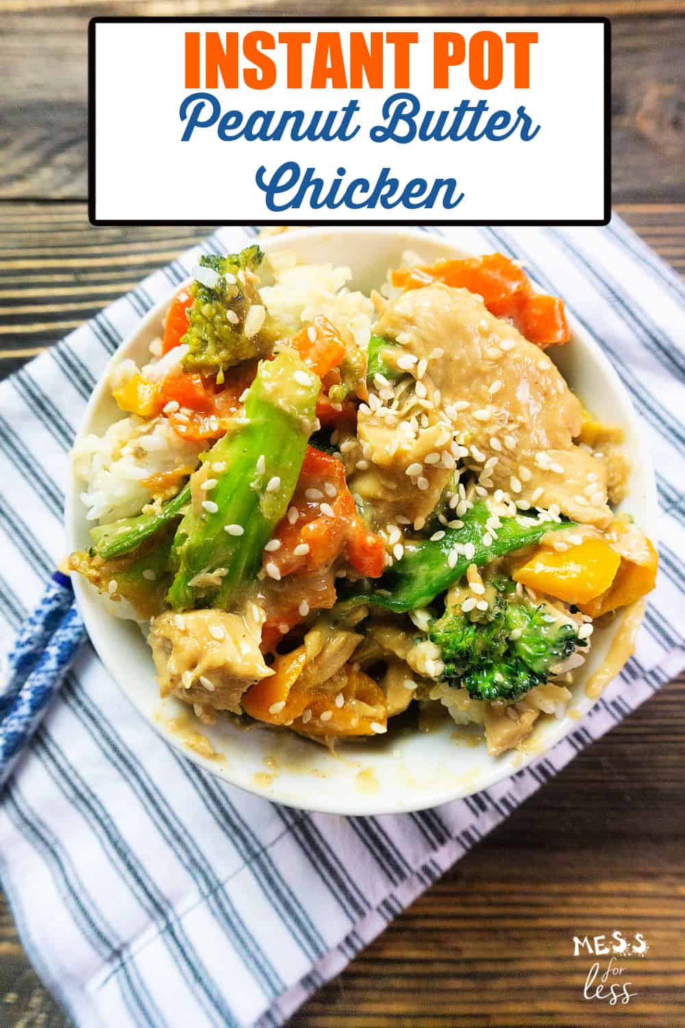 Peanut Butter Chicken in the Instant Pot