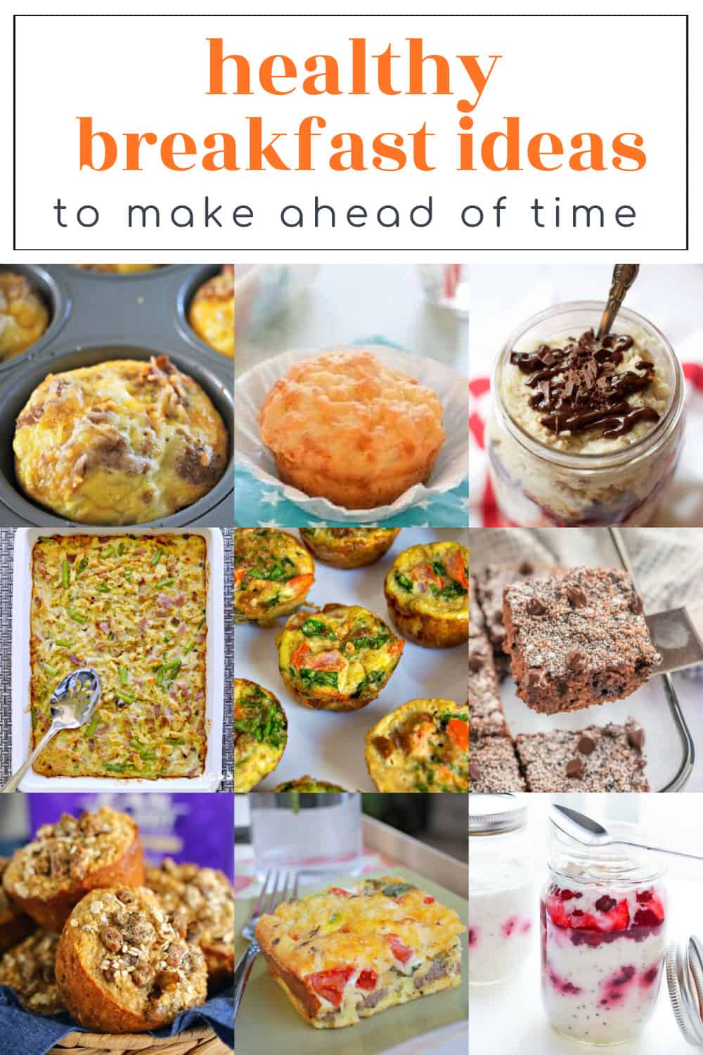 Healthy Breakfast Ideas to Make Ahead of Time - Mess for Less