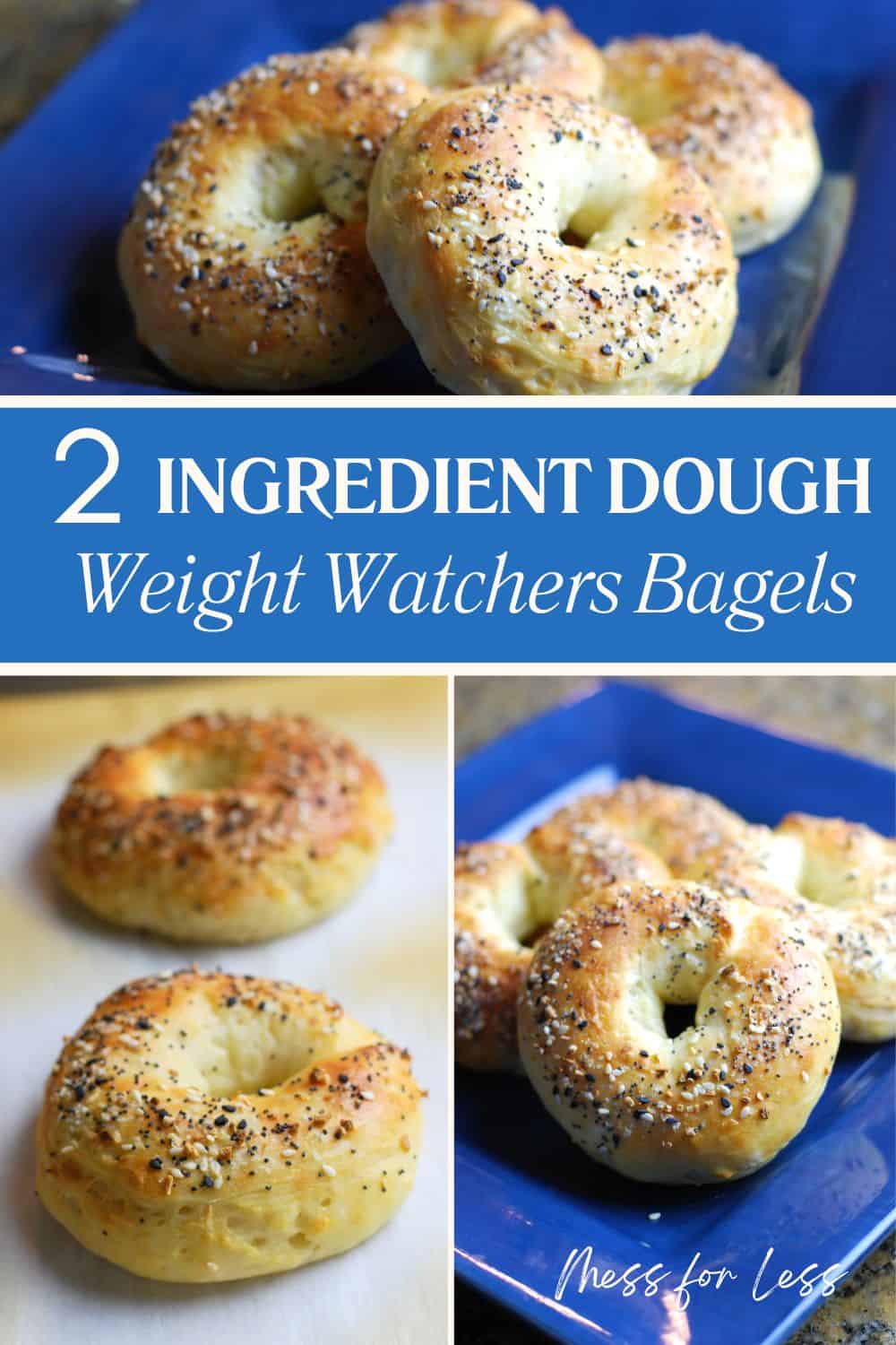 2 ingredient Weight Watchers Bagels pin