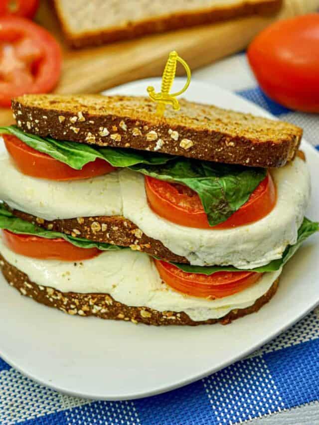 Caprese Sandwich in the Air Fryer