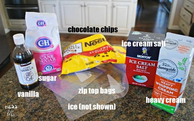 ice cream in a bag ingredients