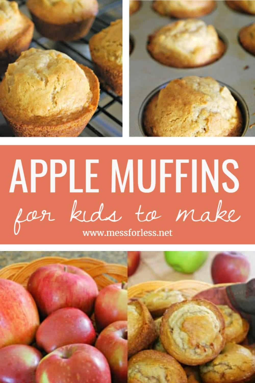 Easy apple muffins recipe. These moist, perfectly spiced apple muffins are quick to come together and are bursting with fresh apple flavor.