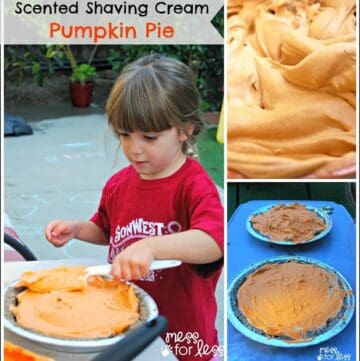Scented shaving cream pumpkin pie