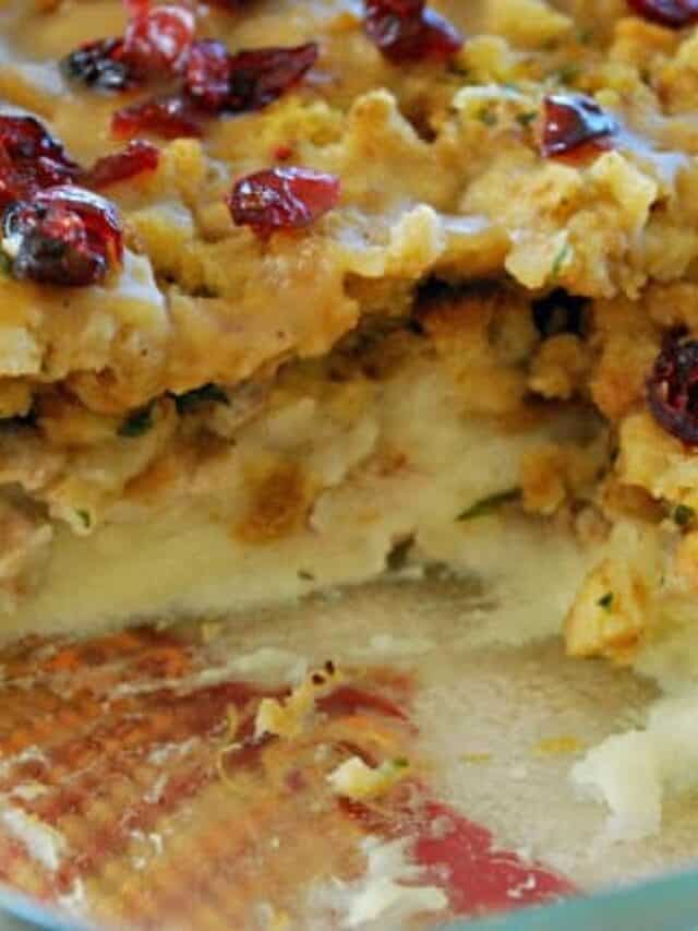 Thanksgiving Leftovers Casserole