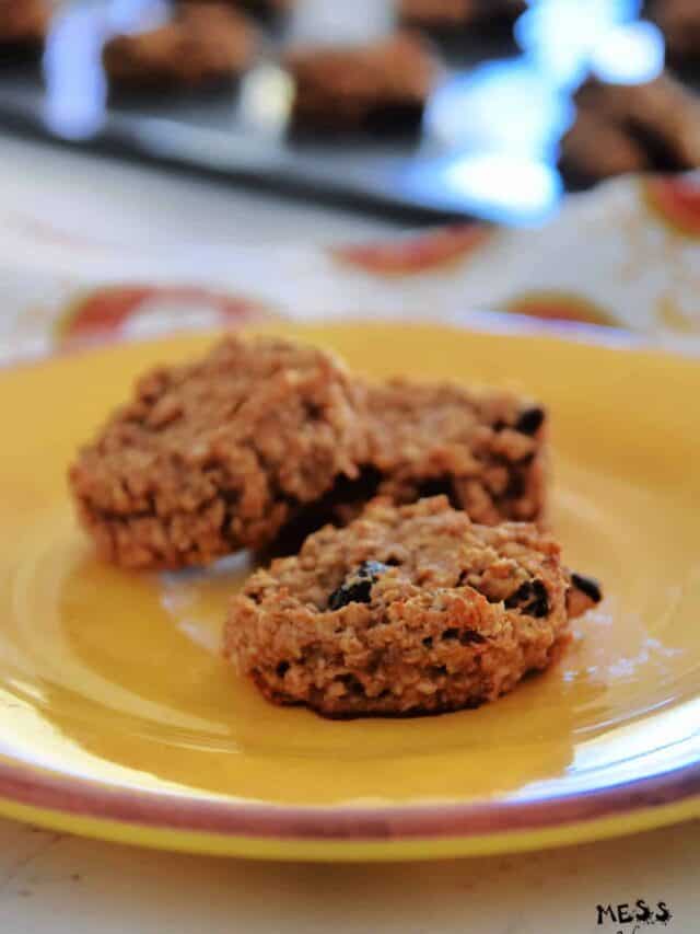 Flourless Peanut Butter and Banana Cookies