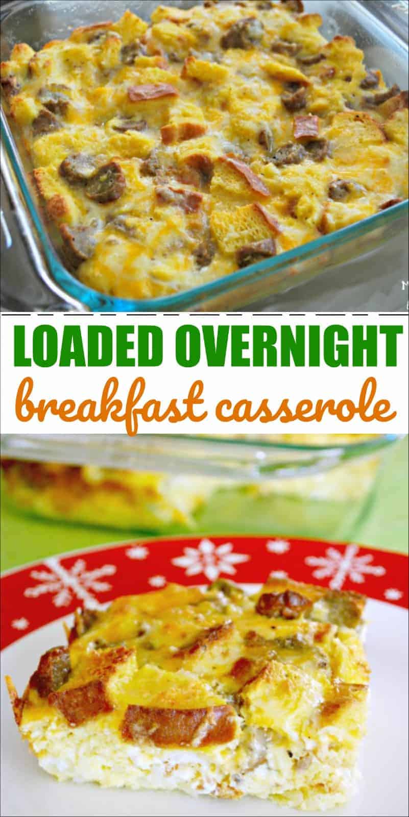 Overnight Egg Casserole pin ad