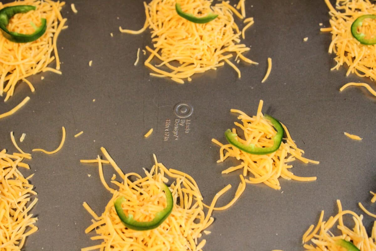 shredded cheese and jalapeno