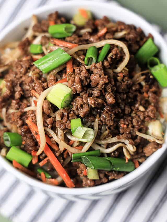 Chinese Beef with Garlic Sauce Mess for Less