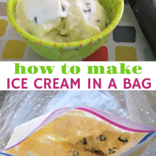 Ice cream in a bag