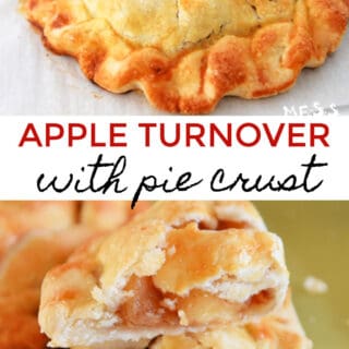 apple turnovers with pie crust pin