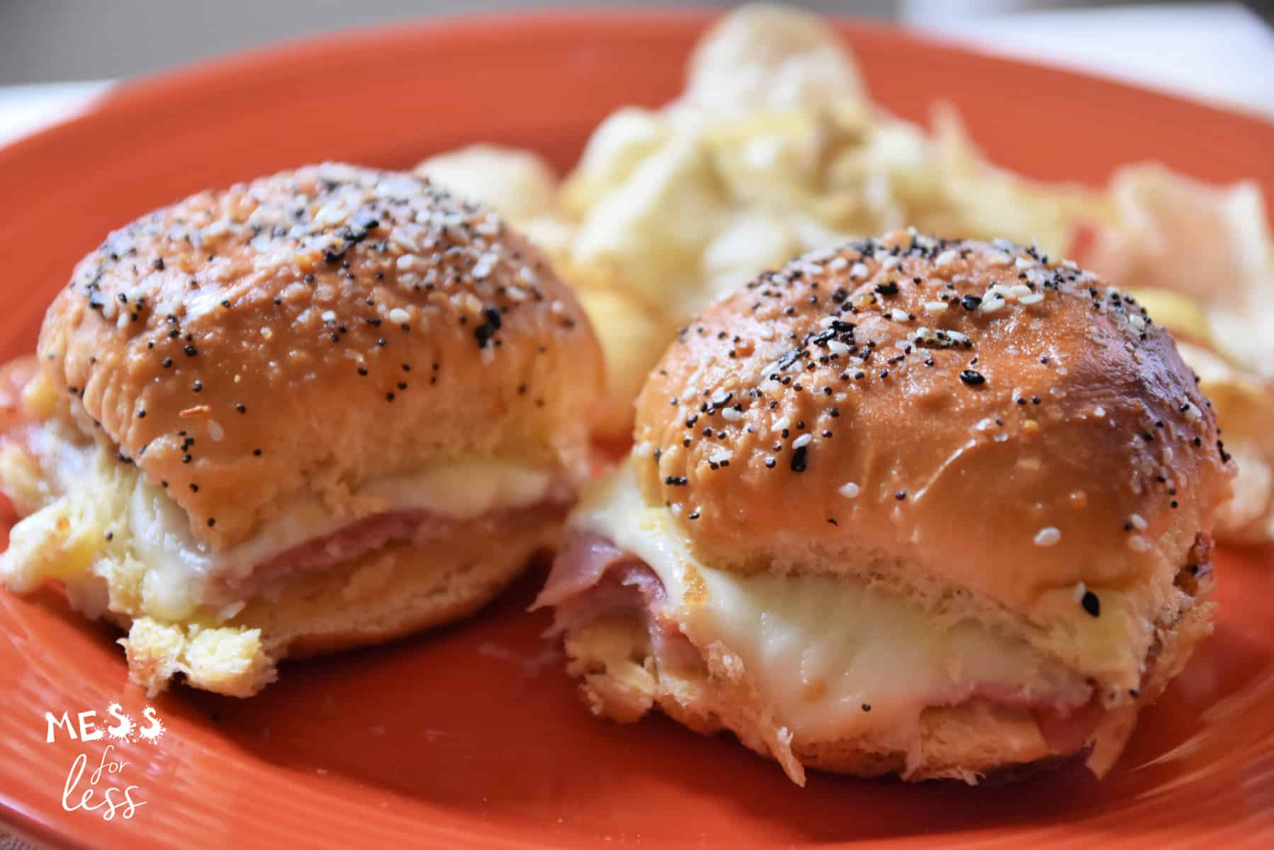 Ham and Cheese Sliders Mess for Less