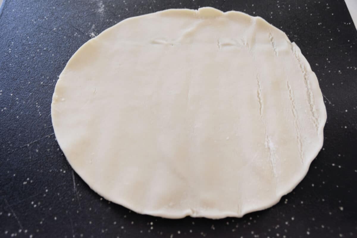 pie crust on a cutting board