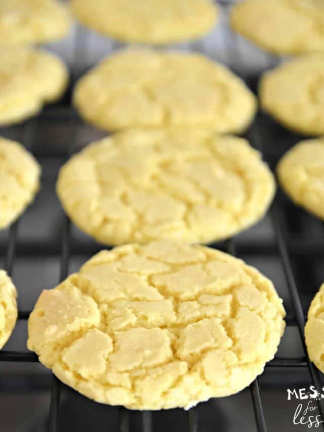 Lemon Cookies made with Cake Mix